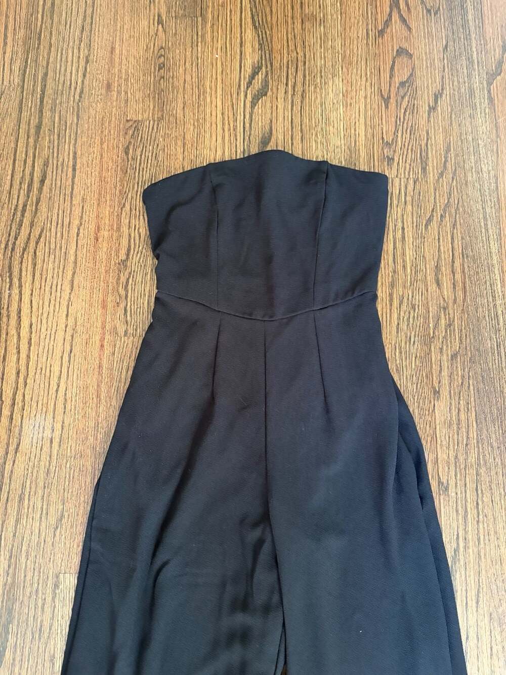 Wild Fable Bandeau Jumpsuit Size S Black Wide Leg Strapless
